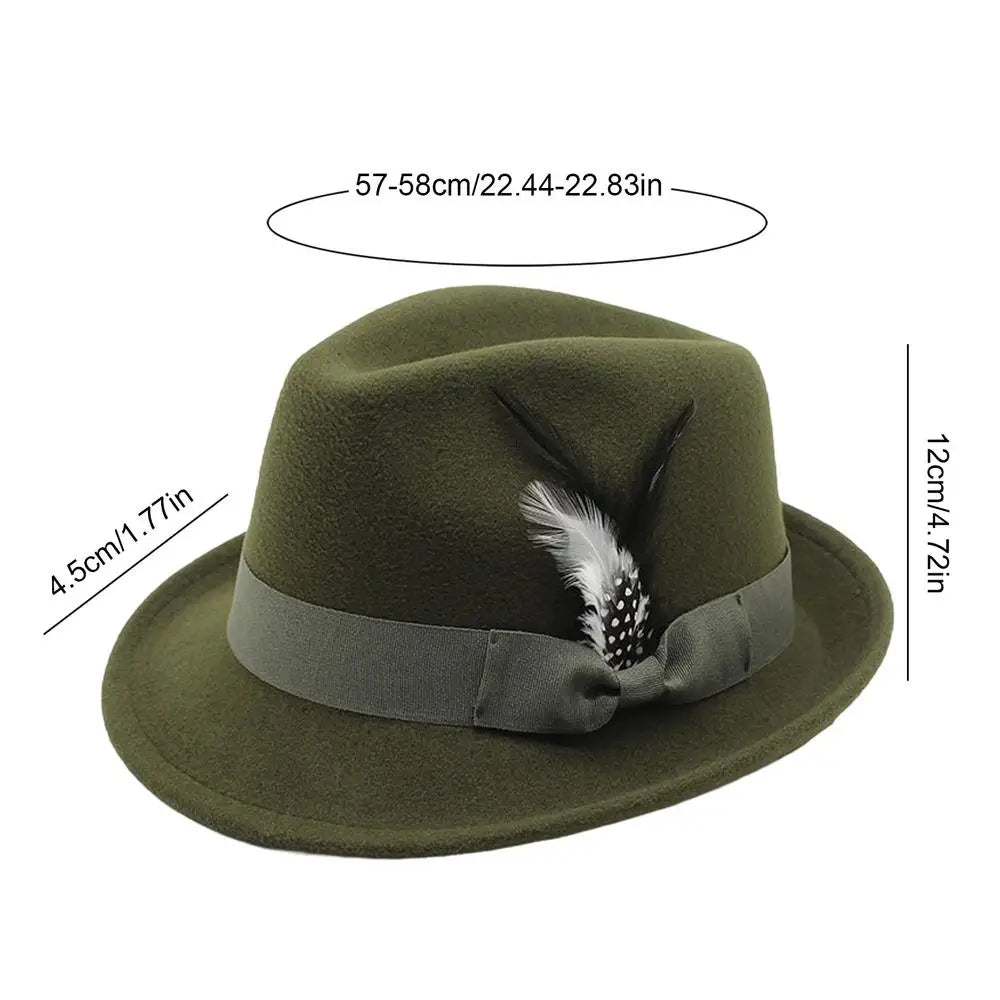 Elegant Oktoberfest Hat, Beer Festival Costume Headwear for Women Men, Adult Photo Party October Celebration Supplies Peaceful Pleasures Health and Wellness Green