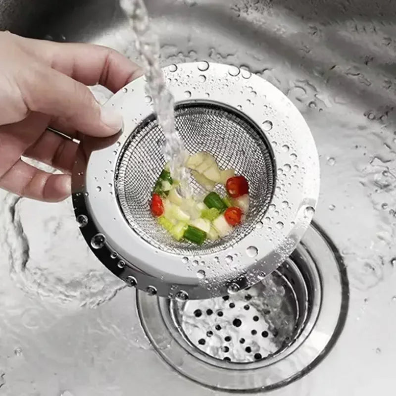 Kitchen Sink Strainer Stainless Steel Sink Funnel Anti Blocking Sink Dishwasher Basin Floor Drain Sewer Hair Strainer Peaceful Pleasures Health and Wellness