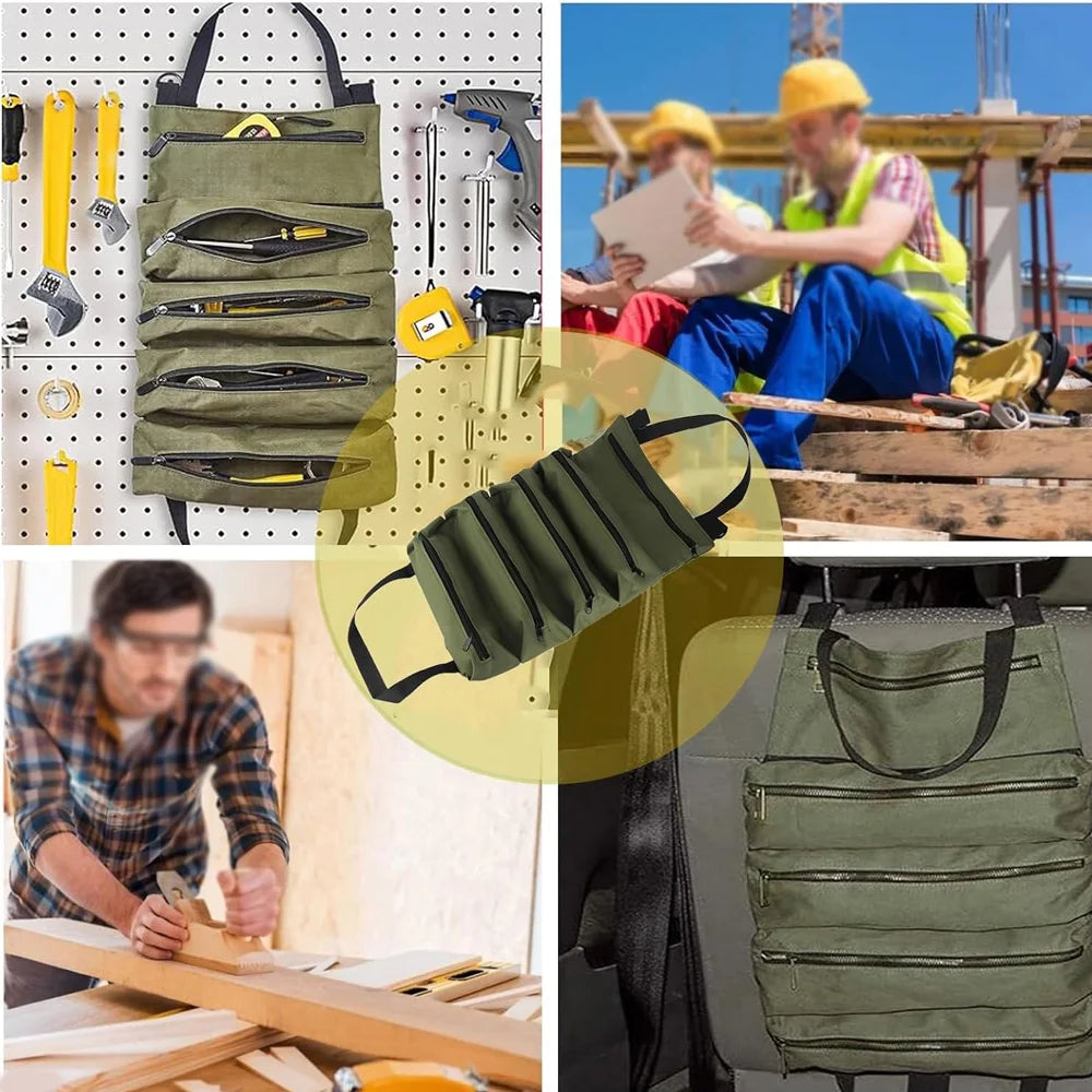 Heavy Duty Tool Bag Storage Bag for Workers Engineers Maintenance Camping Detachable Multifunctional Tool Organizer Peaceful Pleasures Health and Wellness