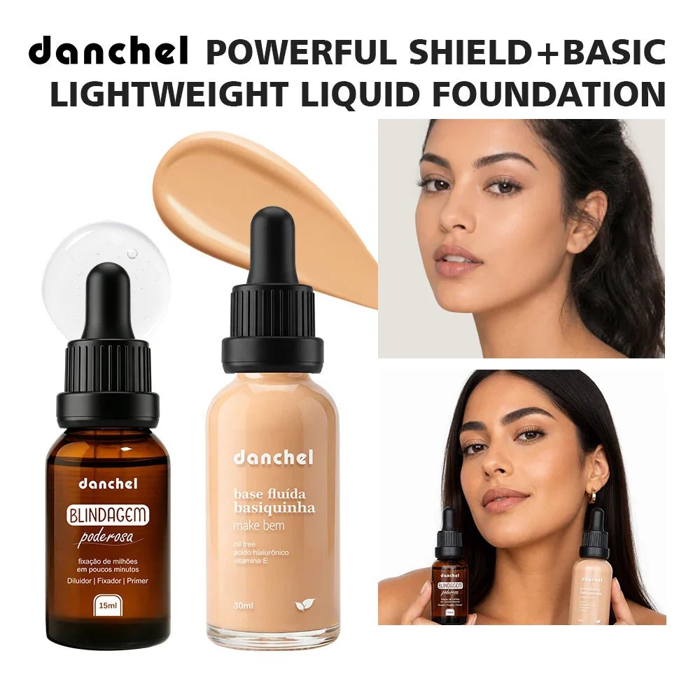 Primer & Liquid Foundation Makeup Set – Waterproof, Long-Lasting
