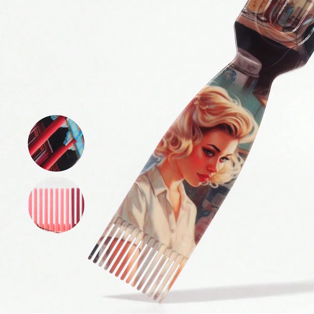 3-Piece Retro Men's Hair Styling Set – Pomade Brush & Pin Comb