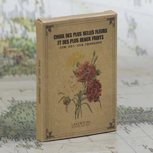 Pierre-joseph Redoute Plant Illustration Postcard Retro Kraft Paper Peaceful Pleasures Health and Wellness Default Title