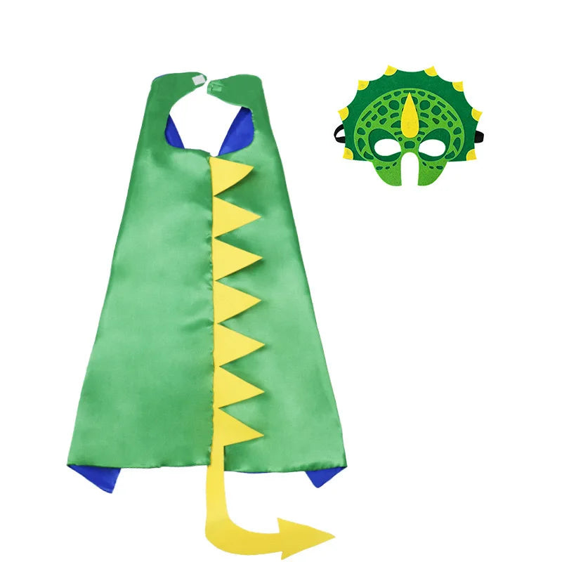 Kids Dinosaur Costume Cape Set | Halloween Birthday Dress Up
