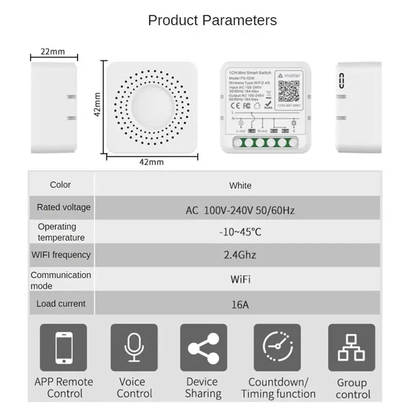 A36T-16A Wifi Mattre Smart Switch With Power Metering Mini Smart Breaker Smart Life Control Support Google Home Replacement Peaceful Pleasures Health and Wellness