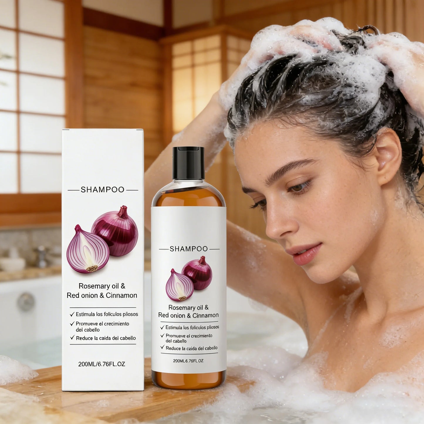 Red Onion Hair Strengthening Shampoo – Thickening & Volumizing