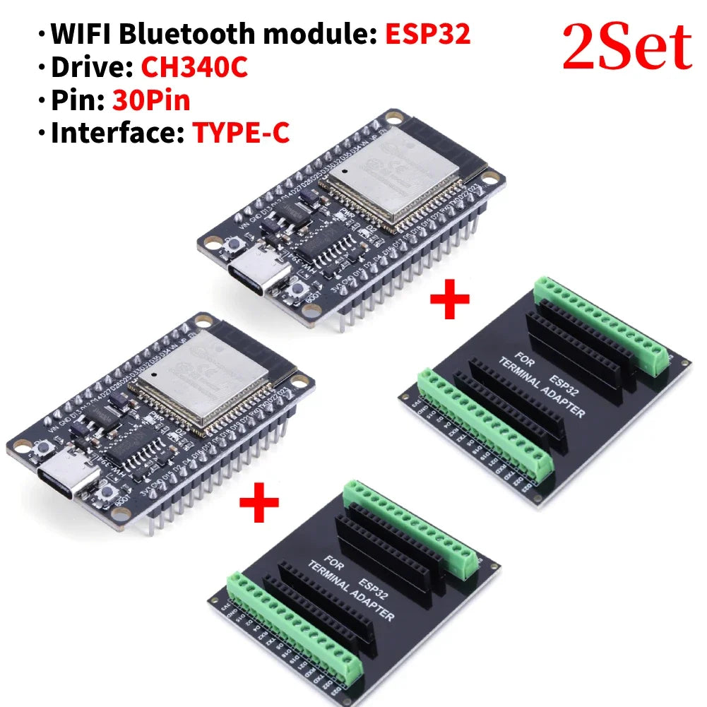 1-3Set E32 CH340C Development Board TYPE-C / Micro USB WiFi+Bluetooth Ultra-Low Power Consumption SPI Wireless Module Peaceful Pleasures Health and Wellness Type-C -Board 2Set