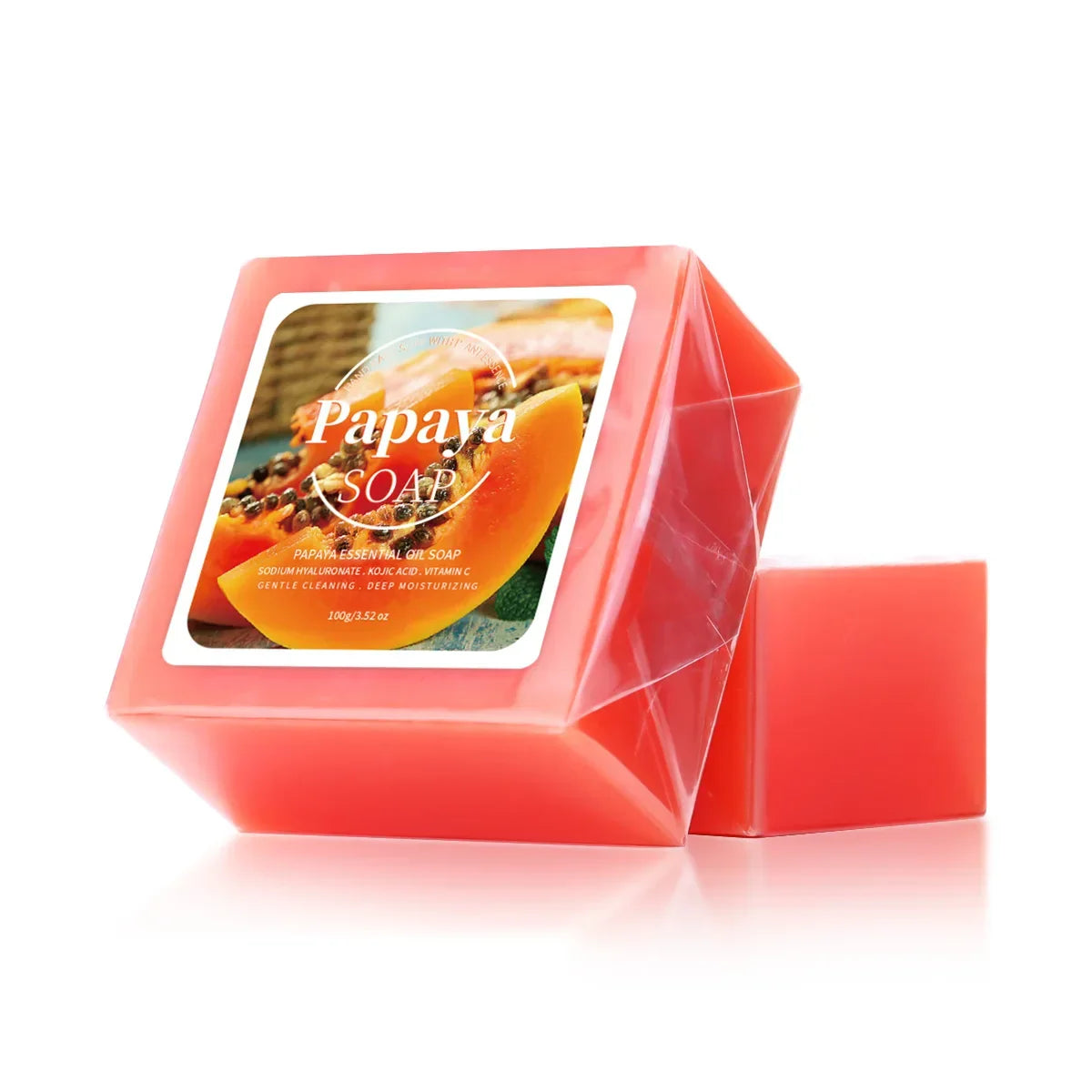 B+ Papaya Extract Handmade Soap – Coconut & Goat Milk 100g