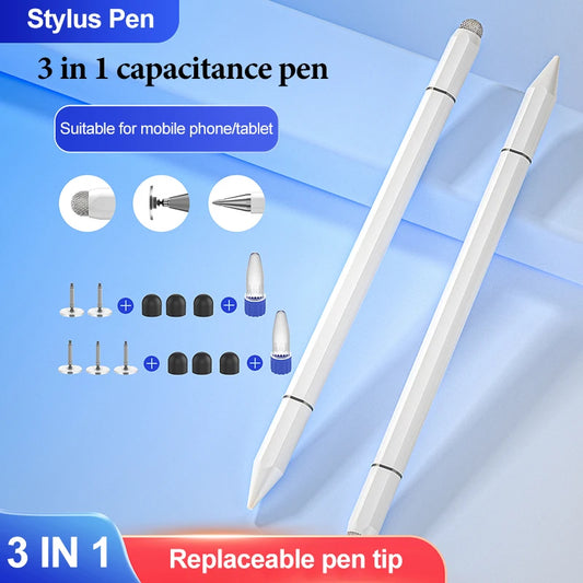 3 In 1 Stylus Pen For ipad Touch Pencil For Cell Phone Stylus For Android Pen For phone Touch Screen Magnetic Stylus Pen iphone Peaceful Pleasures Health and Wellness
