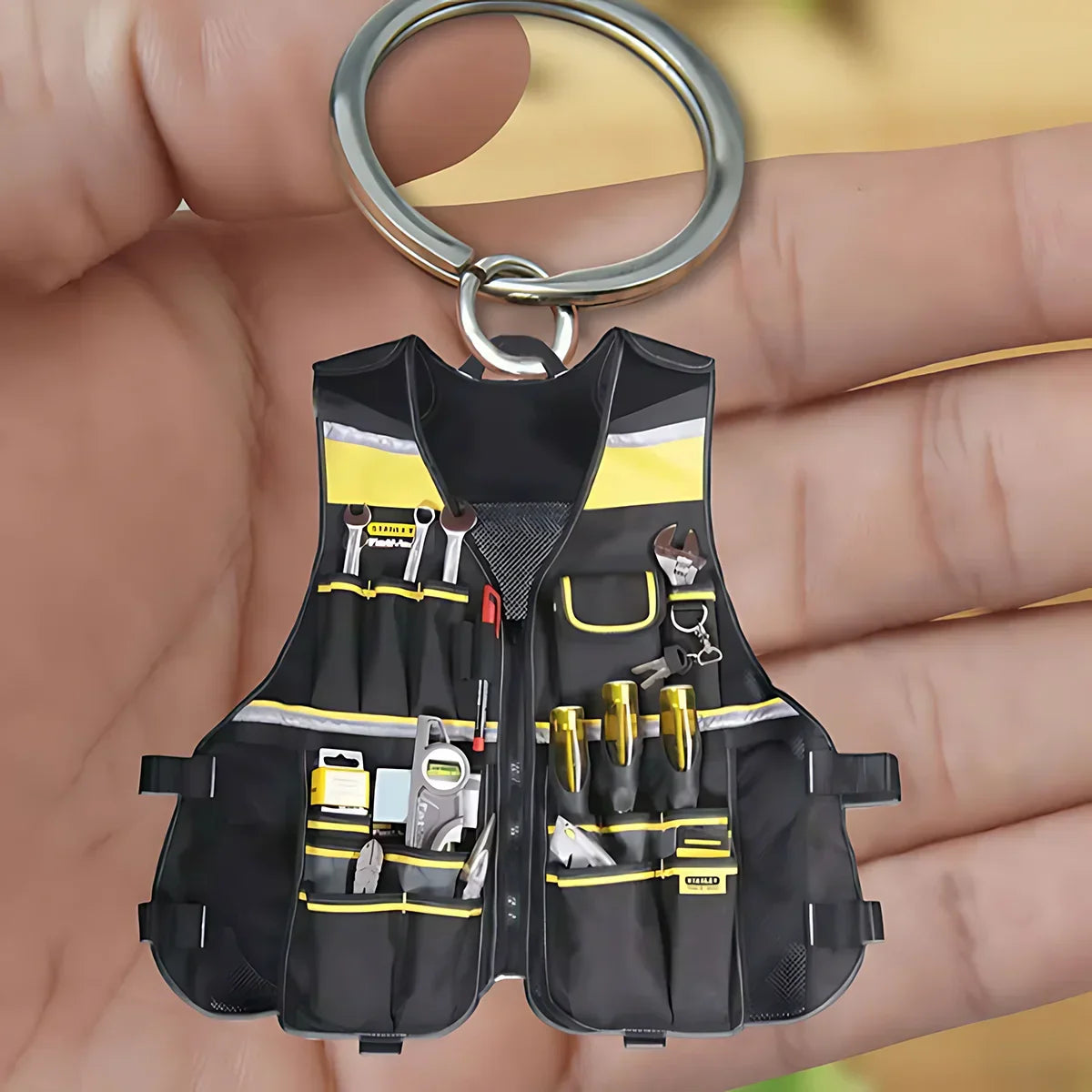 50PCS Acrylic Electrician Tool Keychains | Bag Charm Gift Set