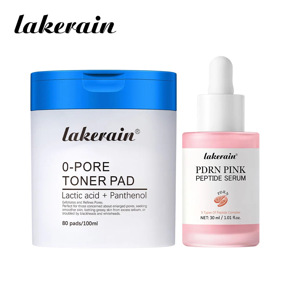 Korean Skin Care Kit – Toner Pad & Salmon PDRN Peptide Serum