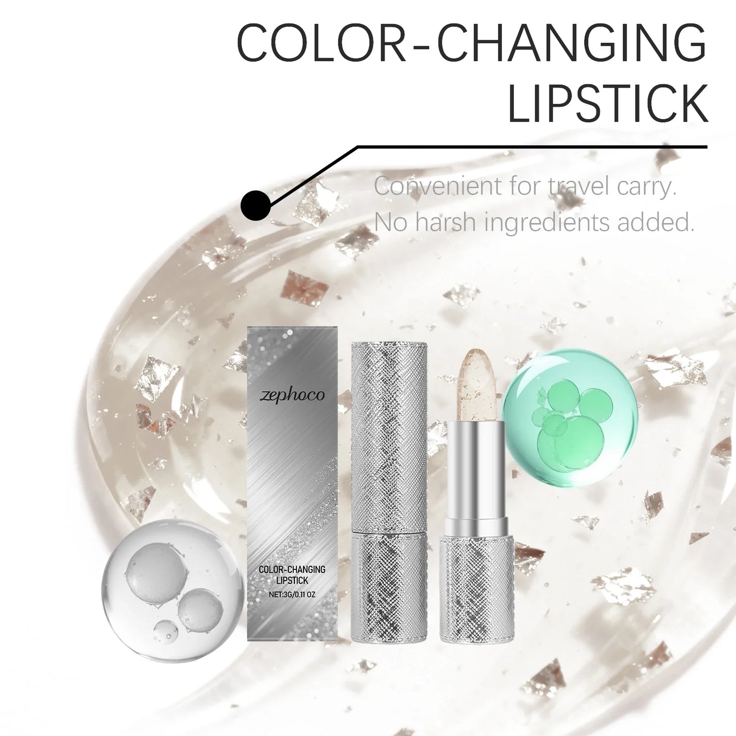 Color Changing Lip Balm – Moisturizing, Waterproof Gloss