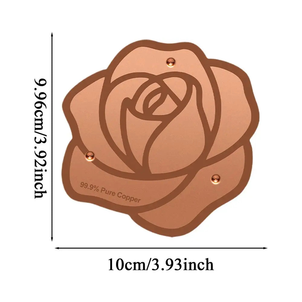 Copper Bird Bath Cleaning Disk | 3-Point Support, All-Season
