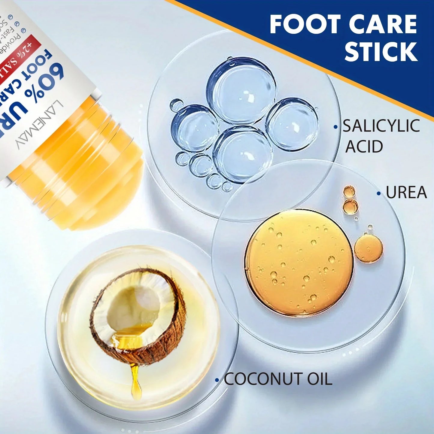 60% Urea Foot Care Stick – Hydrate Dry & Rough Heels | Lanemay
