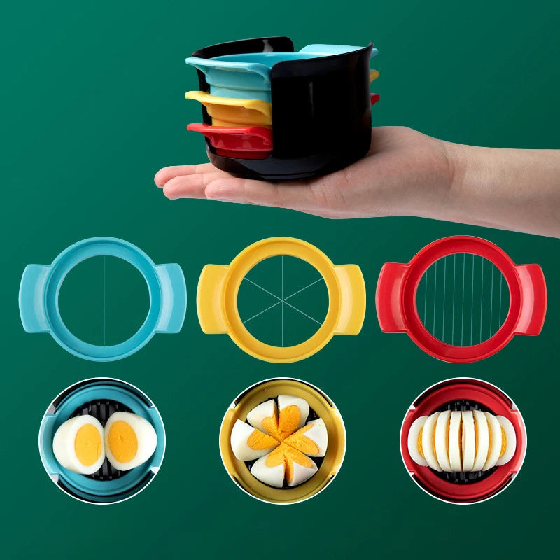 3-in-1 Egg Slicer Cutter & Shaping Tool | Kitchen Gadget