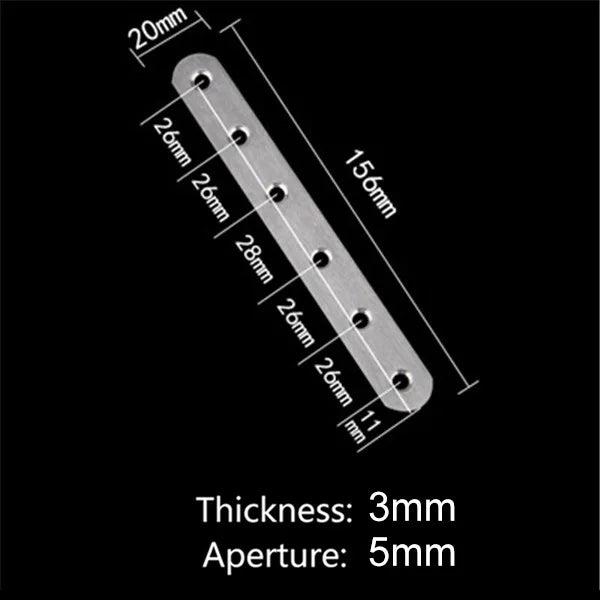 10pcs Stainless Steel Flat Straight Brace Brackets Premium Quality Durable Material for Wood Furniture Connecting Peaceful Pleasures Health and Wellness