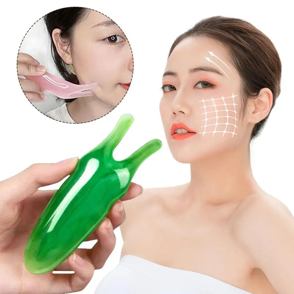 Eelhoe Y-Shape Resin Gua Sha Face Lifting Massager – Facial Scraping Tool for Nose, Face & Body Massage Peaceful Pleasures Health and Wellness