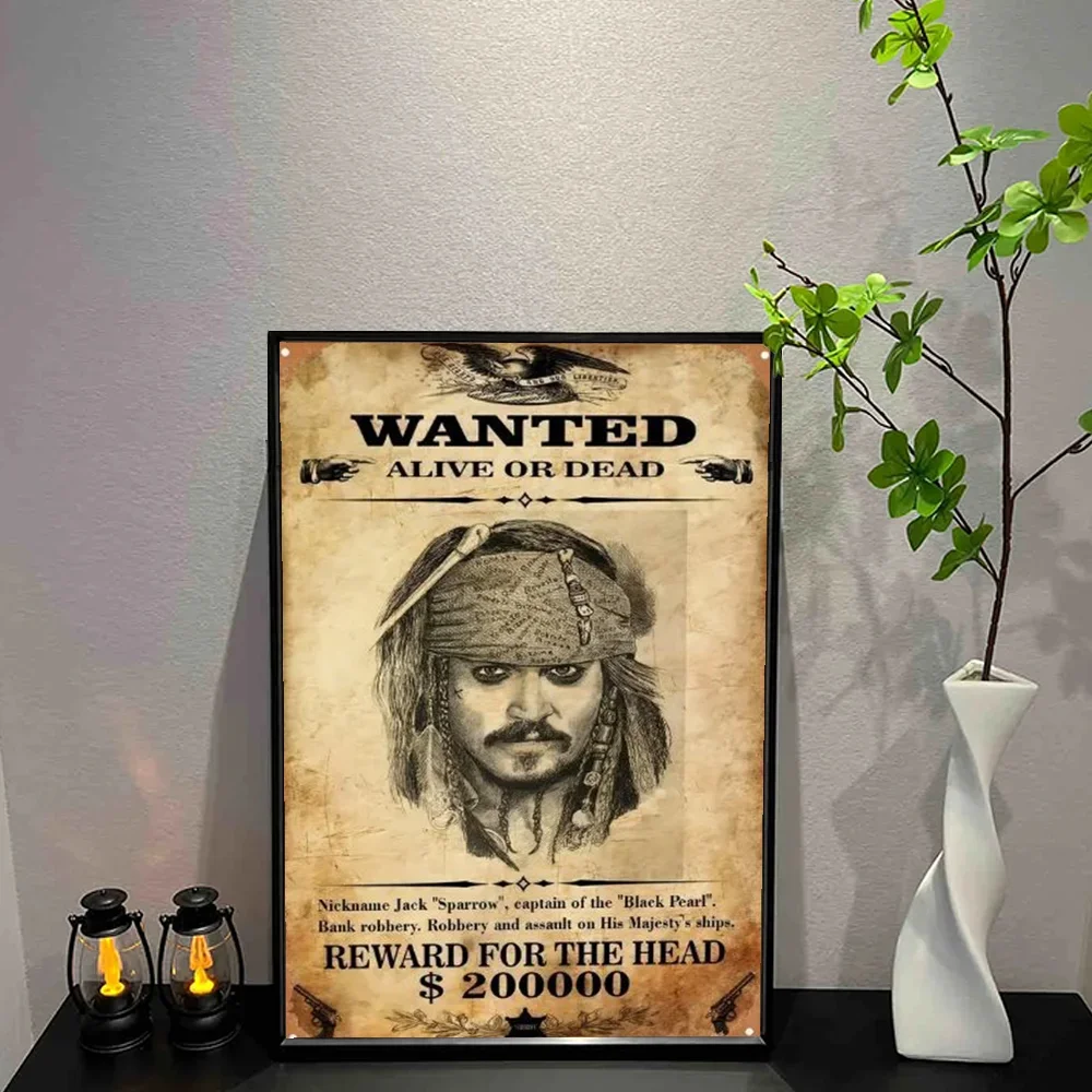 Pirates of the Caribbean Canvas Wall Art Poster – Unframed