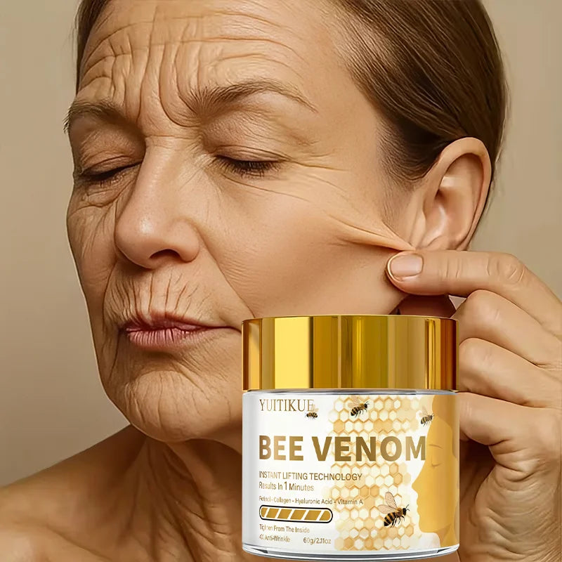 YUITIKUE Bee Venom Face Cream 60g | Lift, Firm & Anti-Wrinkle Anti-Aging Face Cream Peaceful Pleasures Health and Wellness