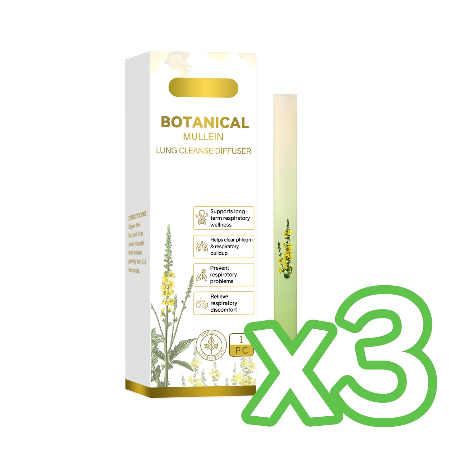 Herbal Nasal Inhaler Stick – Rosemary, Peppermint & Castor Oil