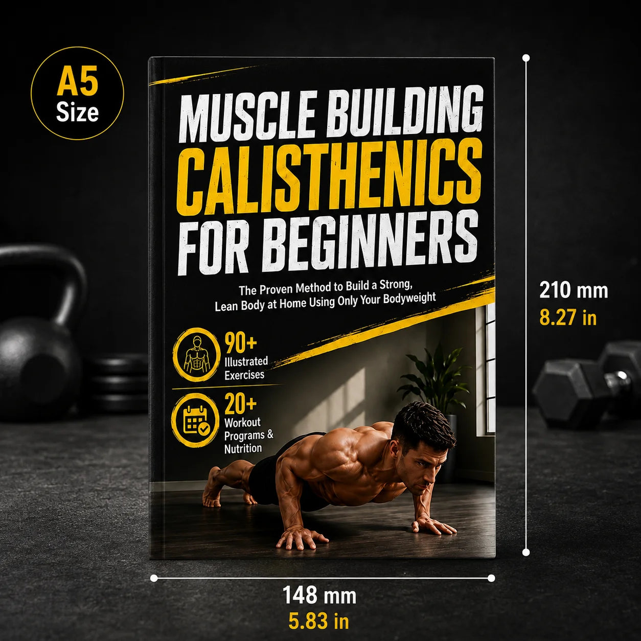 A4 Self Weight Fitness Training Guide Beginner's Exercise Manual Home