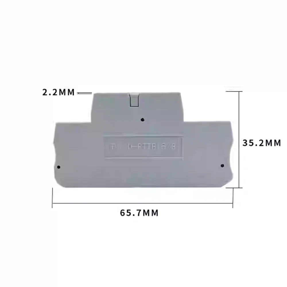 10pcs PTTB1.5 Din Rail Terminal Block PTTB-1.5 Electrical Connector 1.5mm Double Layer Spring Wiring Connection Wire Conductor Peaceful Pleasures Health and Wellness End Cover 10pcs