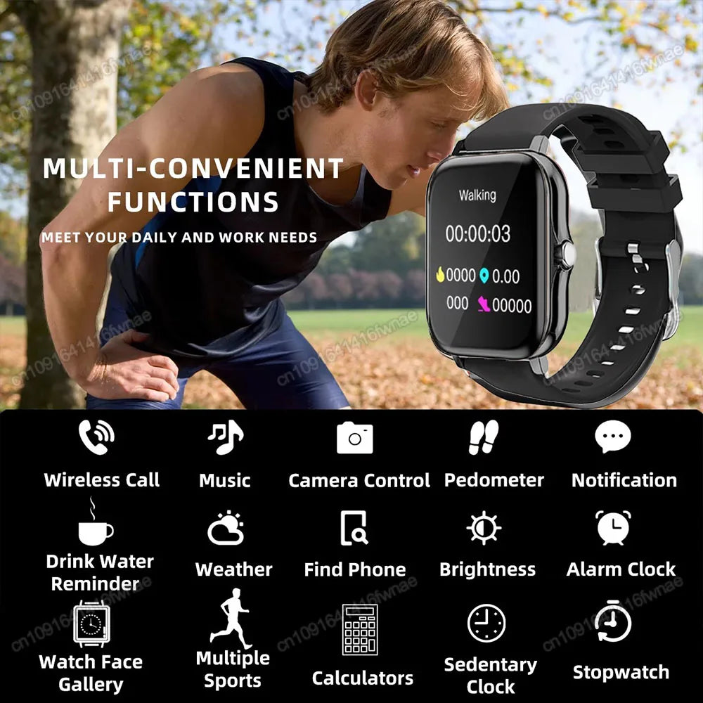1.83" Smart Watch – Calls, Sleep & Fitness Tracker | iOS & Android