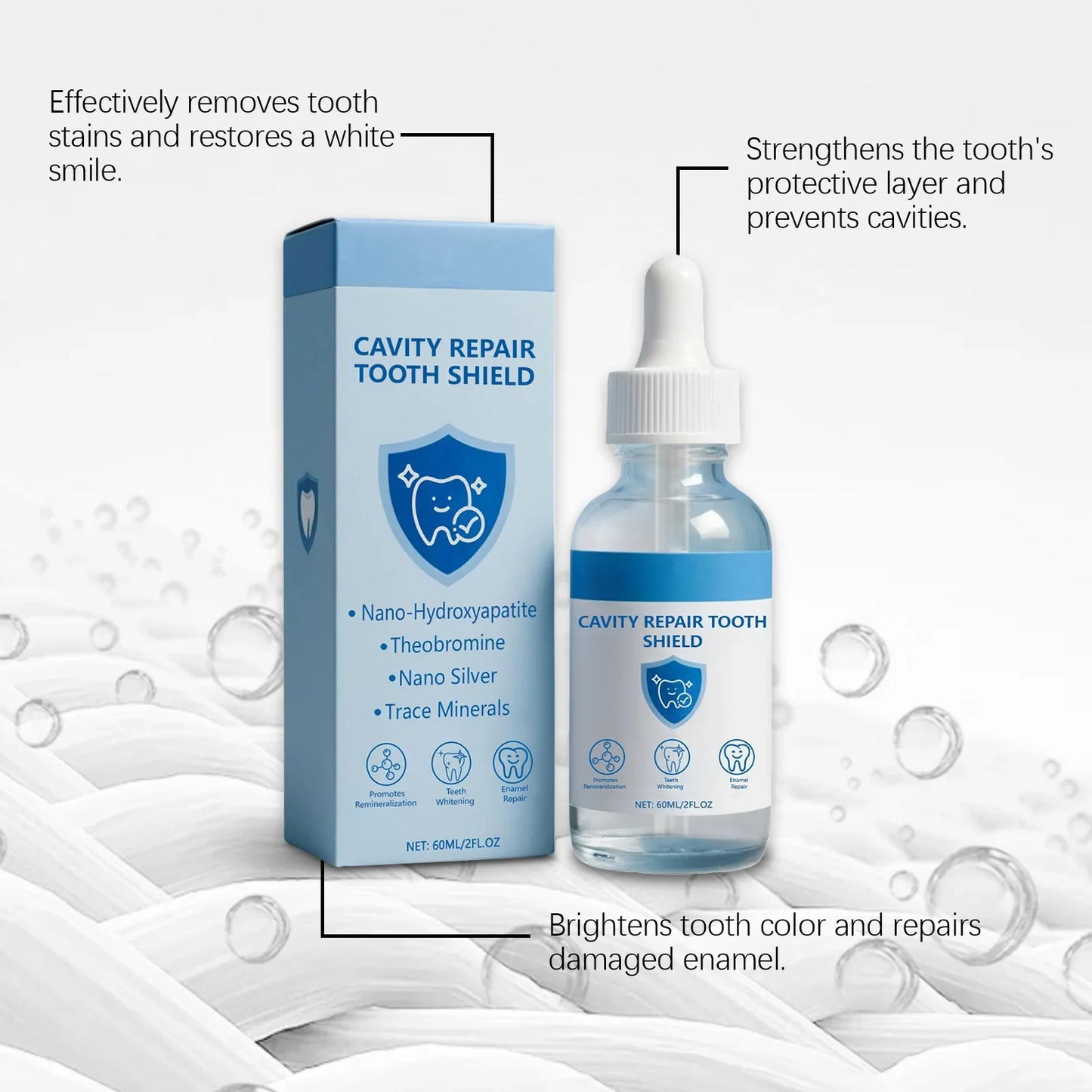 60ml Teeth Whitening Polish – Stain Remover & Enamel Care