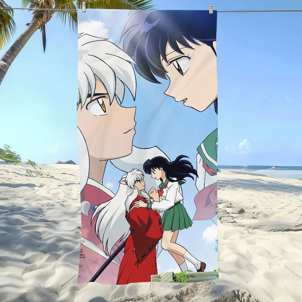 InuYasha Anime Beach Towel – Quick Dry Sports & Pool Towel