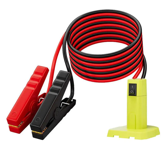 Jumper Cable Adapter for Ryobi 18V Battery | 12AWG 5.9FT Battery Jump Starter Adapter Peaceful Pleasures Health and Wellness RED