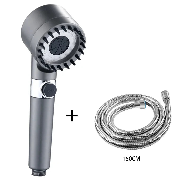 3-Mode Handheld Shower Head with Filter – Water Saving