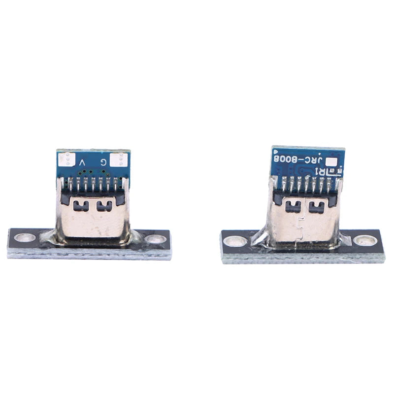 New 10pcs USB 3.1 Type C Socket With Screw fixing plate Type-C USB Jack 3.1 Type-C 2Pin 4Pin Female Connector Jack Charging Port Peaceful Pleasures Health and Wellness