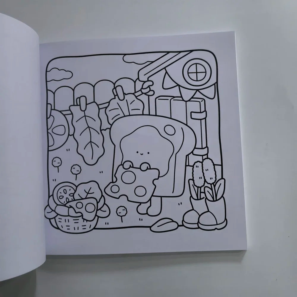 Breakfast Club Coloring Book Adults Cute Easy Drawing Perfect