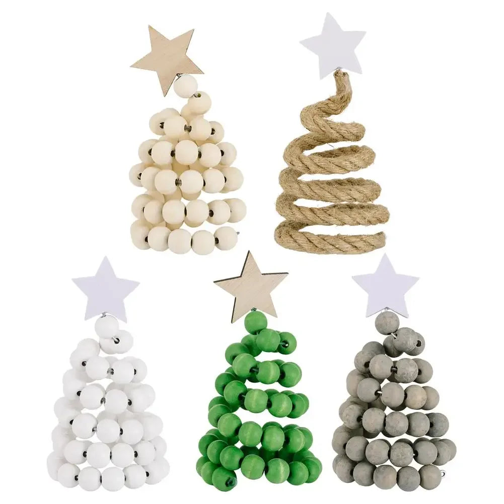 New Nordic Wooden Christmas Tree Ornament 1Pcs Creative Desktop Decoration Christmas Decor Peaceful Pleasures Health and Wellness