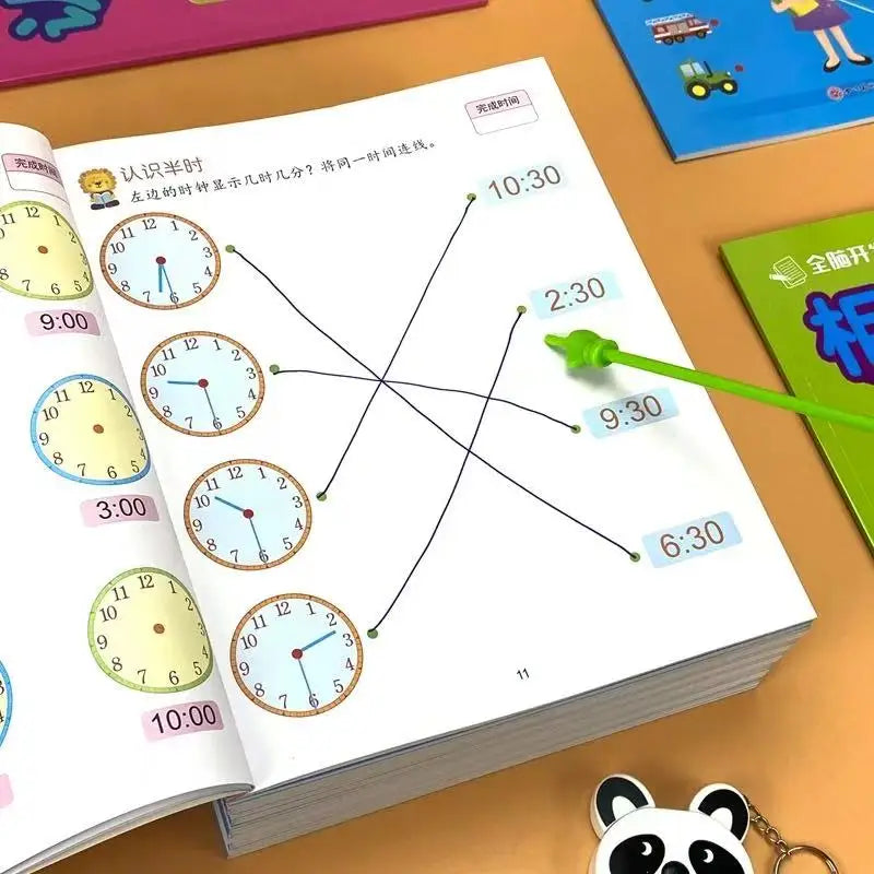 46 Pages Telling Time Math Practice Book Preschool Kindergarten