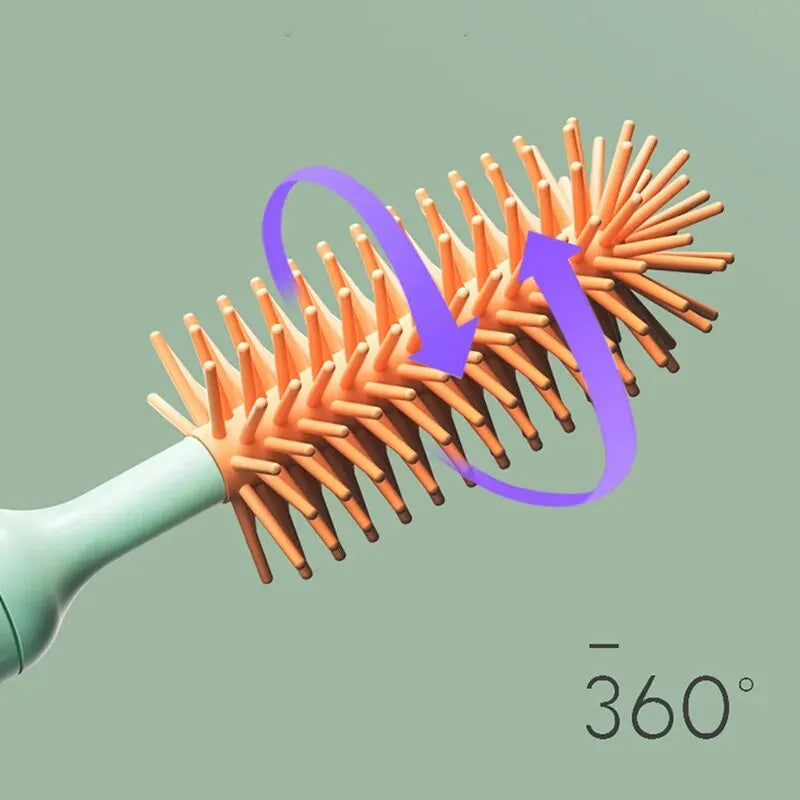 3Pcs Cleaning Brush Electric Bottle Brush Waterproof 360 Degree Rotating Long Handled Silicone Straw Pacifier Cleaning Brush Bay Peaceful Pleasures Health and Wellness