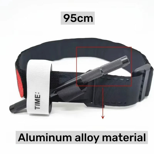 1pcs Metal Aluminum Rod Tourniquet Tactical Survival Hemostasis Second Generation Upgrade Repeated Use Strengthen Tourniquet Peaceful Pleasures Health and Wellness