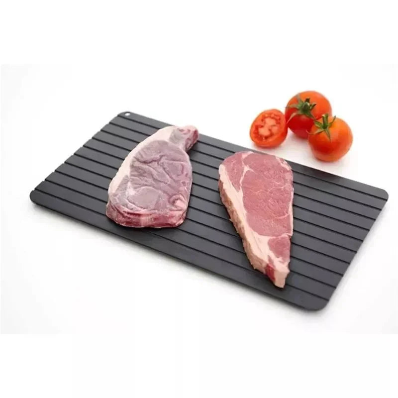 1pcs Fast Defrost Tray Fast Thaw Frozen Food Meat Fruit Quick Defrosting Plate Board Defrost Tray Thaw Master Kitchen Gadgets Peaceful Pleasures Health and Wellness