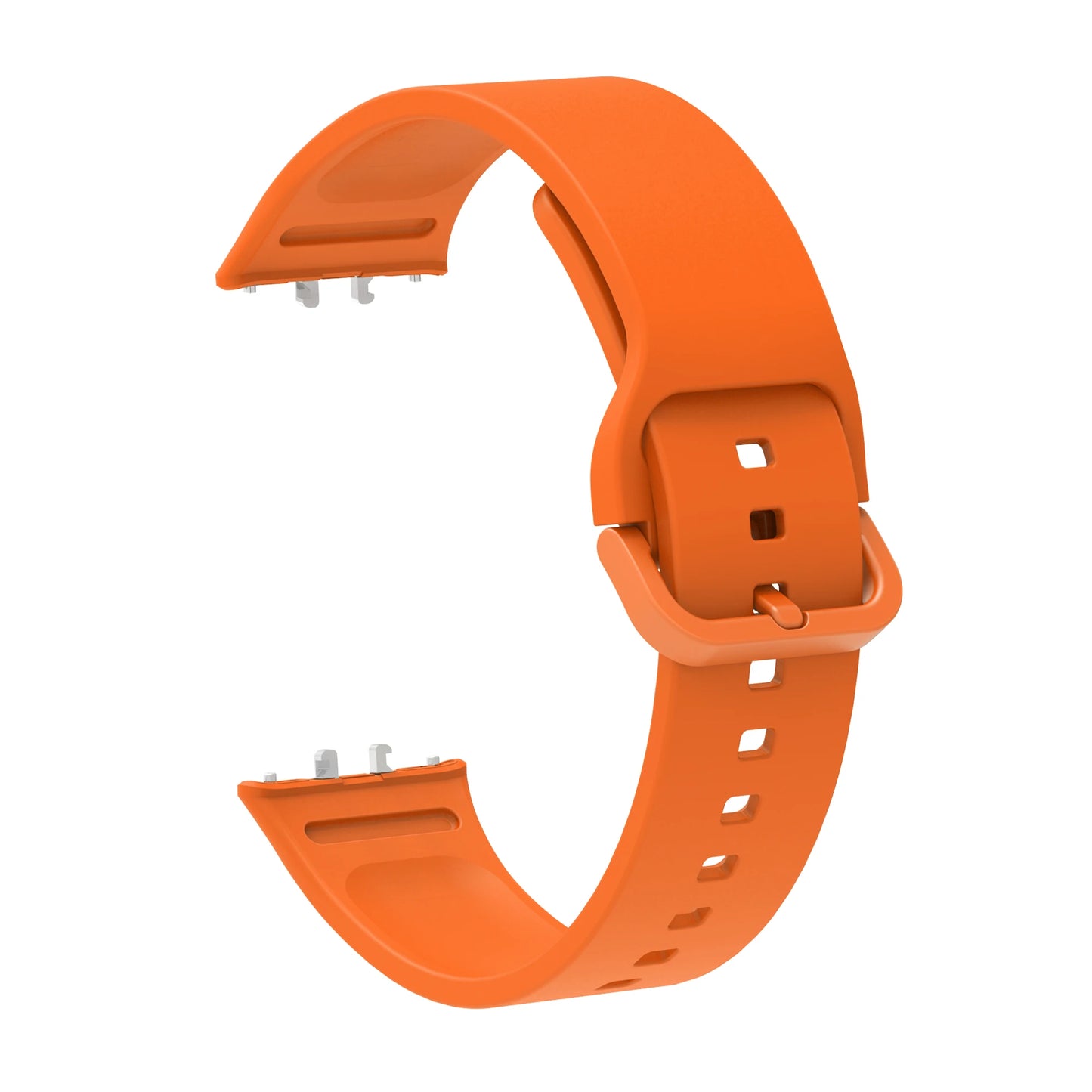 Silicone Strap & Case for Samsung Galaxy Fit 3 SM-R390 Peaceful Pleasures Health and Wellness Orange Strap