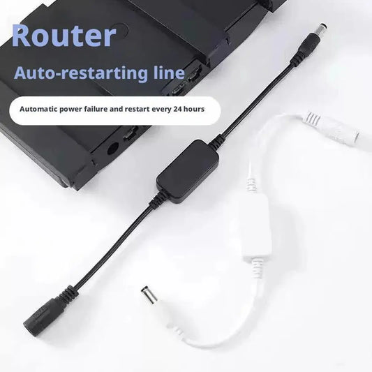 30CM WiFi Router Auto Restart Cable | 24-Hour Timed Reboot Router Reboot Timer Peaceful Pleasures Health and Wellness