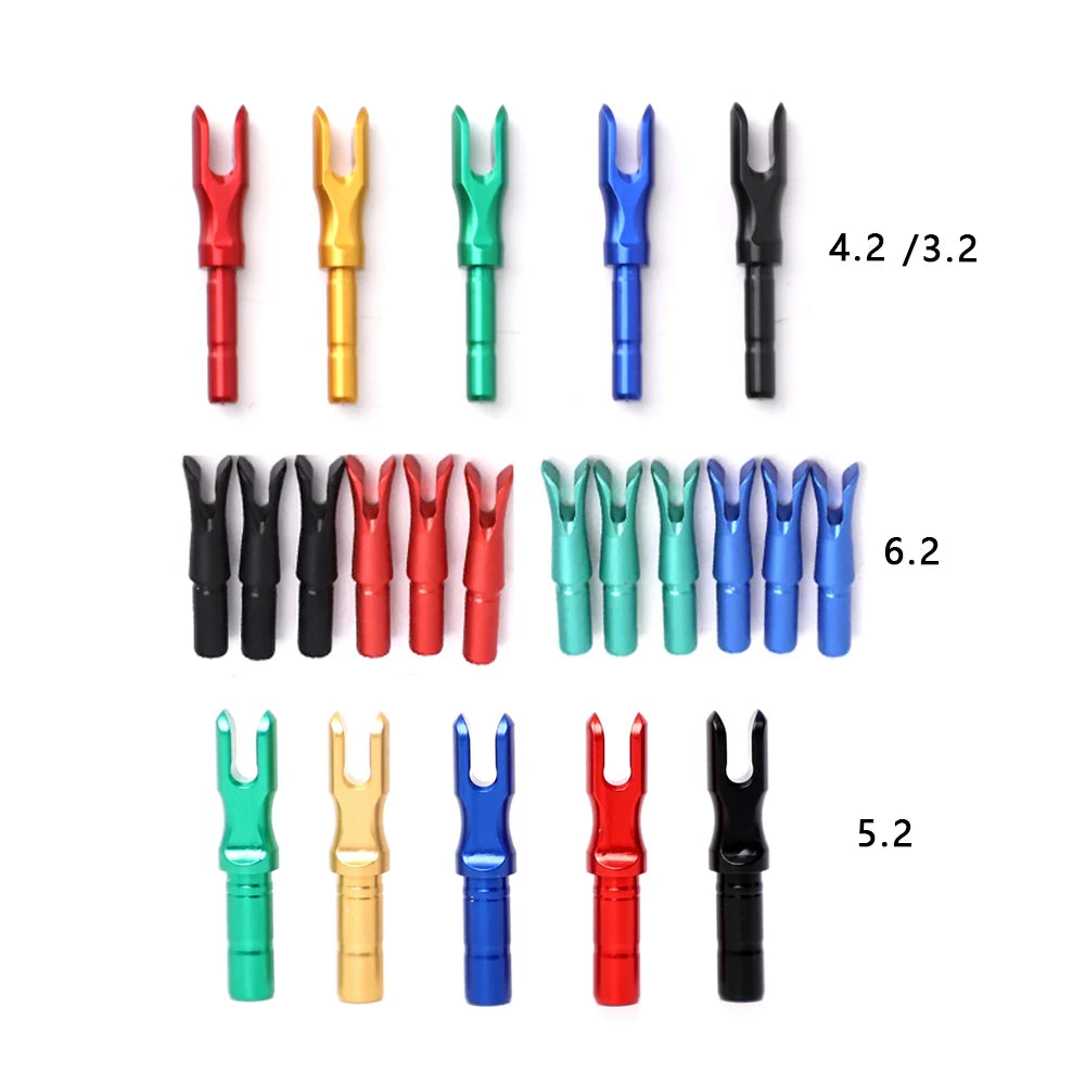 6 Aluminum Alloy Arrow Tail Nock Insert Shaft Shooting Accessories