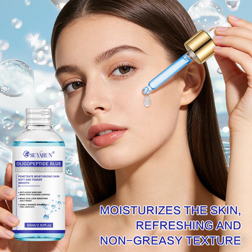 COPPERPEPTIDE ESSENCE Lifts and firms facial contours, evens skin tone, provides 48H hydration, easily absorbed and non-greasy. Peaceful Pleasures Health and Wellness