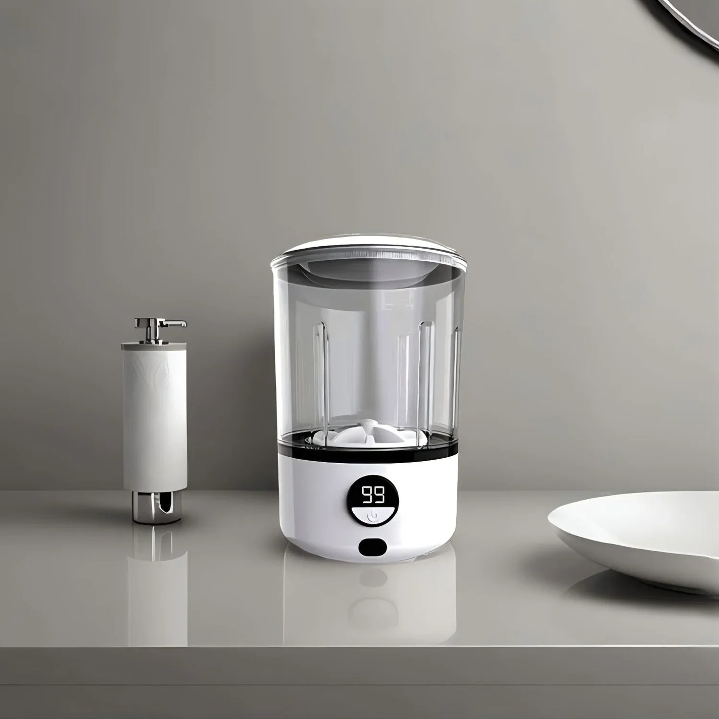 URGGU 2L Mini Portable Turbine Washing Machine | LED Wash Cup