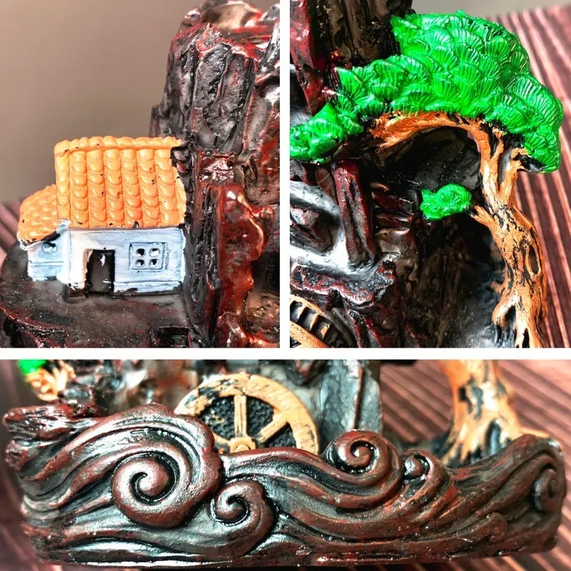 Resin Backflow Incense Burner – Home Office Décor Gift