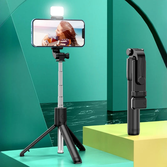 All In One Expandable Portable IPhone Tripod Selfie Stick Selfie Stick With Remote With Detachable BT Wireless Remote Compatible Peaceful Pleasures Health and Wellness