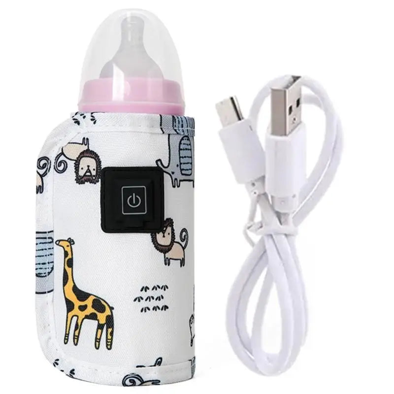 USB Baby Bottle Warmer Bag | 3-Gear Heating Sleeve for Milk