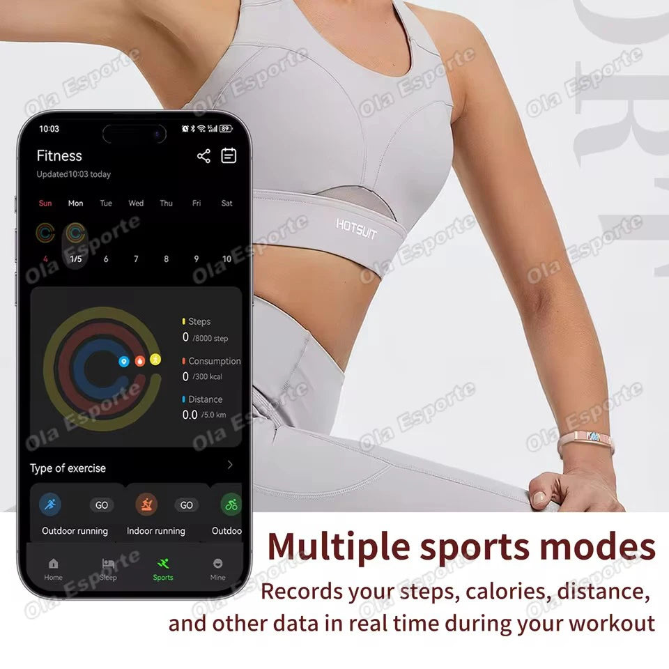 2026 Sport Fitness Tracker Smart Bracelet Men Women Heart Rate Sleep Blood Pressure Monitor Pedometer Waterproof Smartwatch Band Peaceful Pleasures Health and Wellness