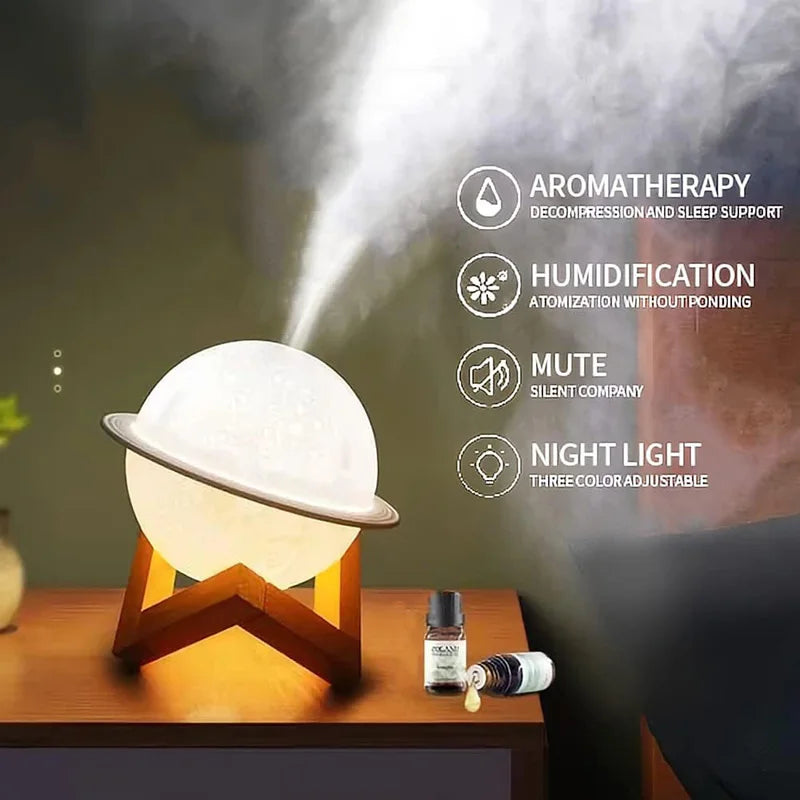 Portable Star Ball Humidifier Usb Ultrasonic Cool Mist Maker Desktop Mini Air Humidifiers Purifier With Led Light Air Humidifier Peaceful Pleasures Health and Wellness