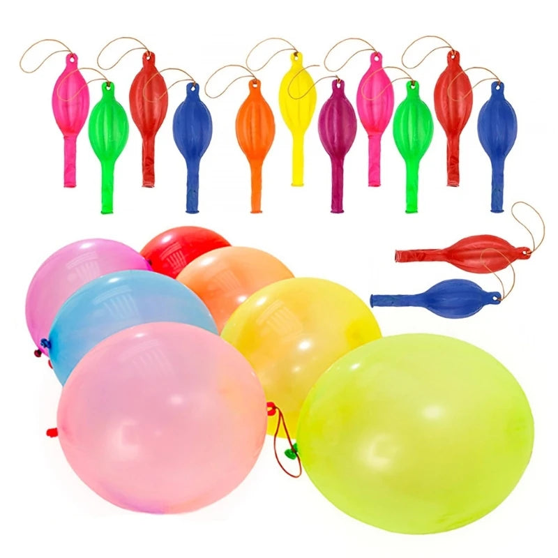 10/20/50pcs Punch Balloon with Rubber Bands Handle Punching Balloon Birthday Parties Favor For Kids, Parties Peaceful Pleasures Health and Wellness 50pcs