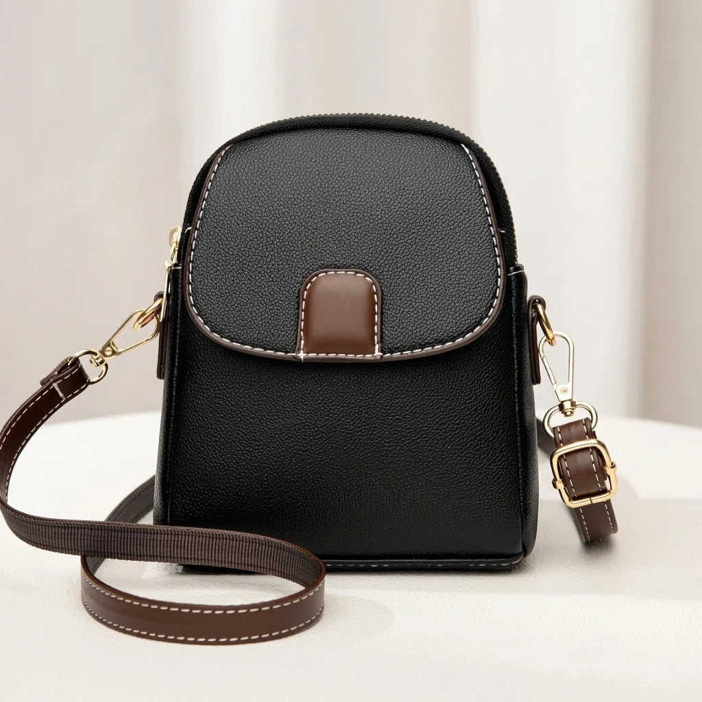 Women Soft Leather Shoulder Phone Bag Crossbody Purse with Adjustable Strap for Daily Use Peaceful Pleasures Health and Wellness