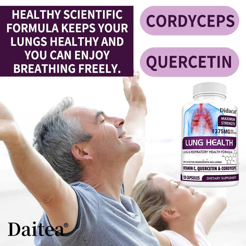 Lung Detox & Cleanse Capsules - Supports Bronchial and Respiratory Health, Promoting Lung Cleansing and Detoxification Peaceful Pleasures Health and Wellness